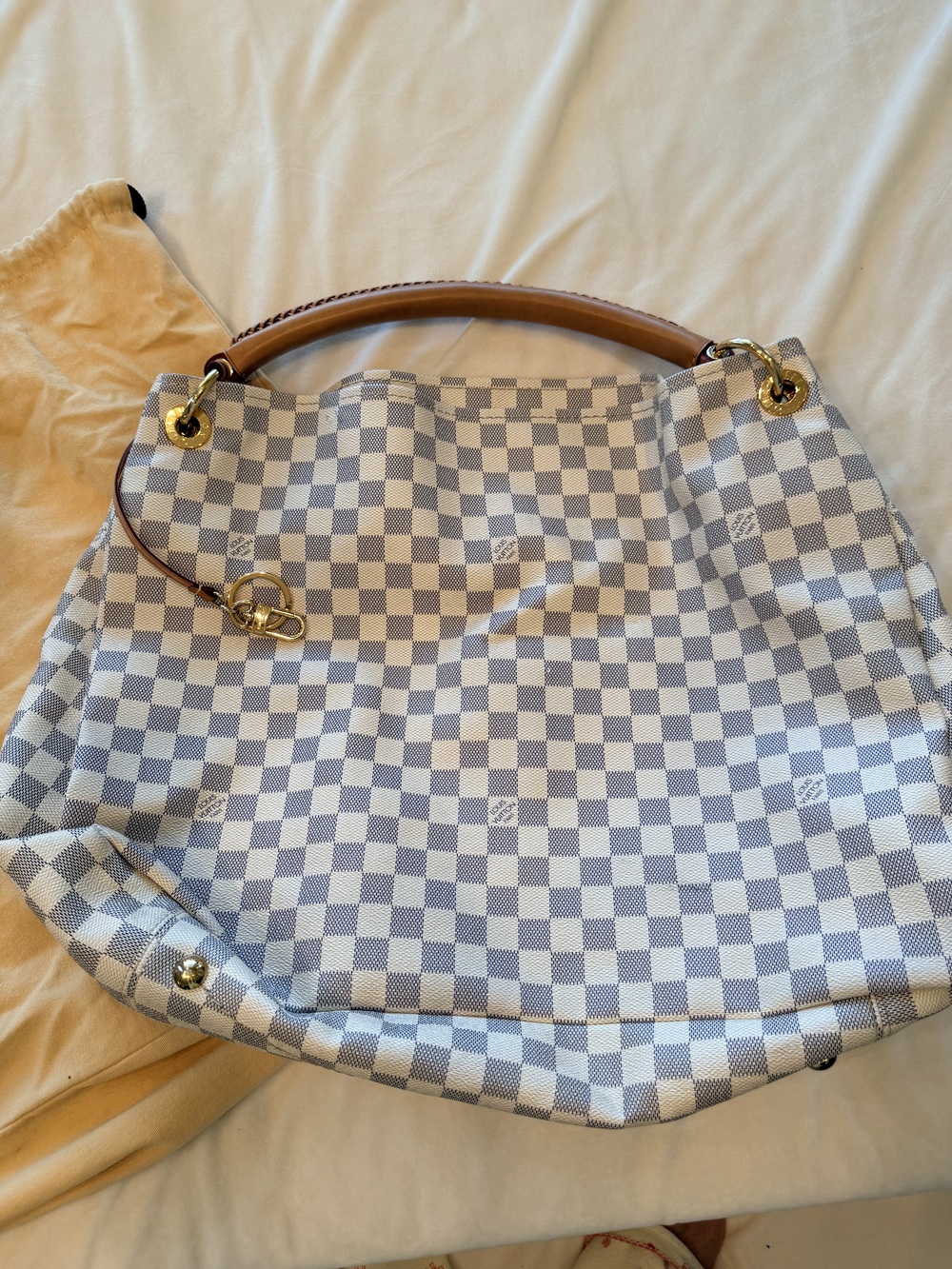 LOUIS VUITTON Damier Azur Artsy